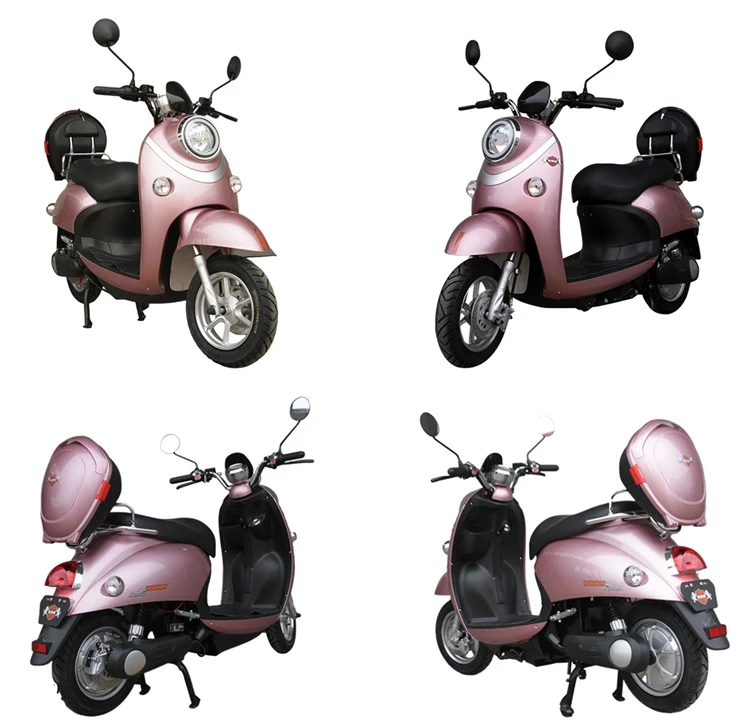 Pink Retro Scooter Moped